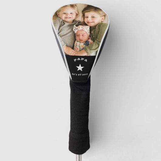 Foto Papa Kleinkinderen Foto Golfheadcover (Voorkant)