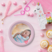 Foto papier bord Doop Roze Shower (Feest)