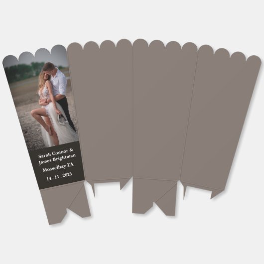 Foto Pas getrouwd bruiloft dank u gunst dozen Bedankdoosjes (Ongevouwen)