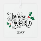 Foto Pas getrouwd Kerst Bruiloft Metalen Ornament (Achterkant)