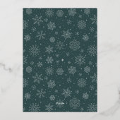 Foto Pas getrouwd Vet huwelijk en huwelijk Folie Feestdagenkaart (Achterkant)