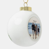 Foto Pas kerstmis aan Keramische Bal Ornament (Links)