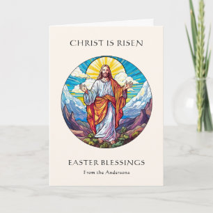 Foto Pasen Zegen Religieus Jezus  Feestdagen Kaart