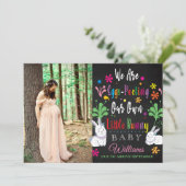 Foto Pasen Zwangerschap Aankondiging (Staand voorkant)