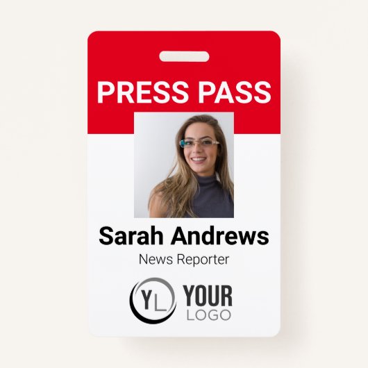 Foto Pass ID-badge Badge (Voorkant)