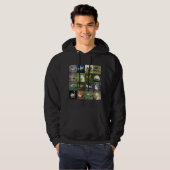 Foto Patchwork Square - Birds Hoodie (Voorkant volledig)