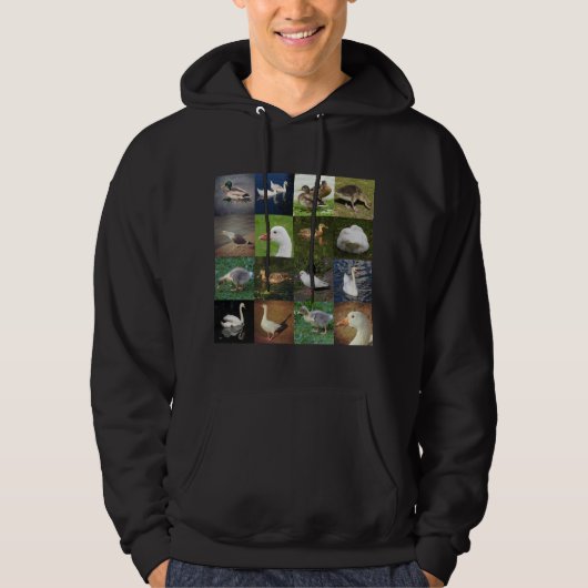 Foto Patchwork Square - Birds Hoodie (Voorkant)