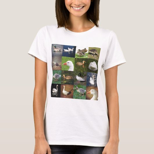 Foto Patchwork Square - Birds T-shirt (Voorkant)