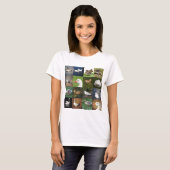 Foto Patchwork Square - Birds T-shirt (Voorkant volledig)