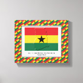  foto | Patriottisch | GHANA-VLAG Canvas Afdruk (Voorkant)