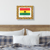foto | Patriottisch | GHANA-VLAG Canvas Afdruk (Insitu (Slaapkamer))