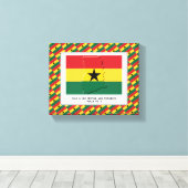 foto | Patriottisch | GHANA-VLAG Canvas Afdruk (Insitu (Houten vloer))