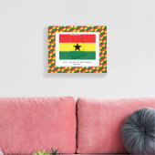 foto | Patriottisch | GHANA-VLAG Canvas Afdruk (Insitu (Woonkamer))