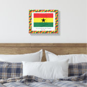 foto | Patriottisch | GHANA-VLAG Canvas Afdruk (Insitu (Slaapkamer))