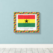 foto | Patriottisch | GHANA-VLAG Canvas Afdruk (Insitu (Houten vloer))