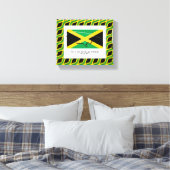  foto | Patriottisch | JAMAICA Canvas Afdruk (Insitu (Slaapkamer))