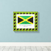  foto | Patriottisch | JAMAICA Canvas Afdruk (Insitu (Houten vloer))