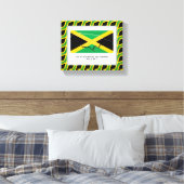  foto | Patriottisch | JAMAICA Canvas Afdruk (Insitu (Slaapkamer))