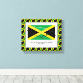  foto | Patriottisch | JAMAICA Canvas Afdruk (Insitu (Houten vloer))