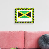  foto | Patriottisch | JAMAICA Canvas Afdruk (Insitu (Woonkamer))