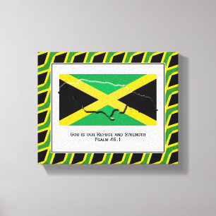  foto   Patriottisch   JAMAICA Canvas Afdruk