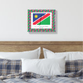 foto | Patriottisch | NAMIBIA FLAG Canvas Afdruk (Insitu (Slaapkamer))