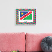 foto | Patriottisch | NAMIBIA FLAG Canvas Afdruk (Insitu (Woonkamer))