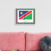 foto | Patriottisch | NAMIBIA FLAG Canvas Afdruk (Insitu (Woonkamer))