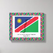 foto | Patriottisch | NAMIBIA FLAG Canvas Afdruk (Voorkant)