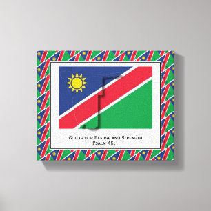 foto   Patriottisch   NAMIBIA FLAG Canvas Afdruk
