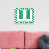 foto | Patriottisch | NIGERIAANSE VLAG Canvas Afdruk (Insitu (Woonkamer))