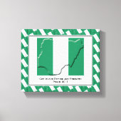  foto | Patriottisch | NIGERIAANSE VLAG Canvas Afdruk (Voorkant)