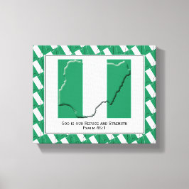 foto | Patriottisch | NIGERIAANSE VLAG Canvas Afdruk
