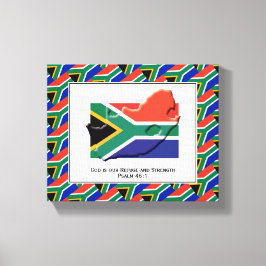  foto | Patriottisch | ZUID-AFRIKAANSE VLAG Canvas Afdruk
