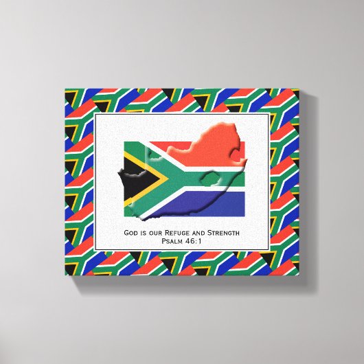  foto | Patriottisch | ZUID-AFRIKAANSE VLAG Canvas Afdruk (Voorkant)