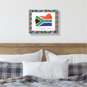  foto | Patriottisch | ZUID-AFRIKAANSE VLAG Canvas Afdruk (Insitu (Slaapkamer))