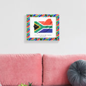 foto | Patriottisch | ZUID-AFRIKAANSE VLAG Canvas Afdruk (Insitu (Woonkamer))