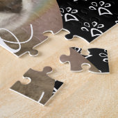 Foto: Paw Pattern Name Pet Gift Legpuzzel (Zijkant)