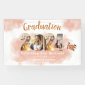 Foto Peach Fuzz 2024 Custom Graduation Party Spandoek (Horizontaal)