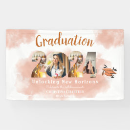 Foto Peach Fuzz 2024 Custom Graduation Party Spandoek