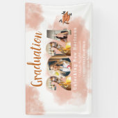 Foto Peach Fuzz 2024 Custom Graduation Party Spandoek (Verticaal)