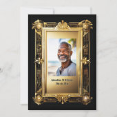  foto Pensioen Afscheidsfeest Retro Chic Kaart (Voorkant)