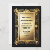  foto Pensioen Afscheidsfeest Retro Chic Kaart (Achterkant)