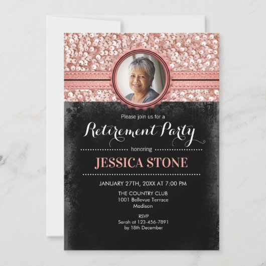 Foto Pensioen - Roos Gold Black Kaart (Voorkant)