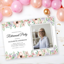 Foto Pensioenfeest Elegante Pastelbloemen