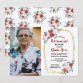 Foto Pensioenfotroop Rood Cream Gold Winter Kaart (Voorkant / Achterkant)