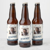 Foto pensionering bier etiket (Flessen)
