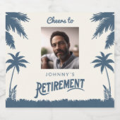 Foto pensionering bier etiket (Enkel label)