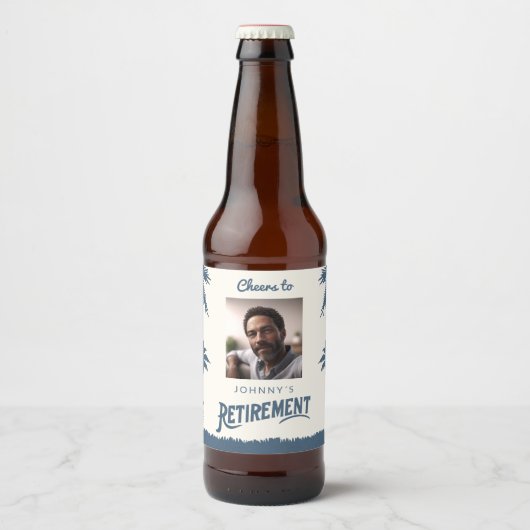 Foto pensionering bier etiket (Voorkant)