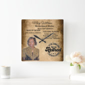 Foto pensionering vierkante klok (Huis)